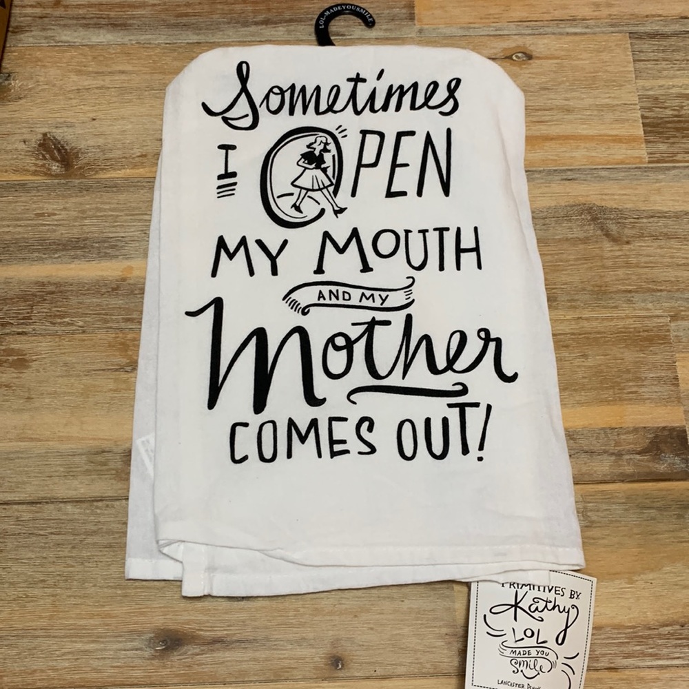 NWT funny kitchen towel